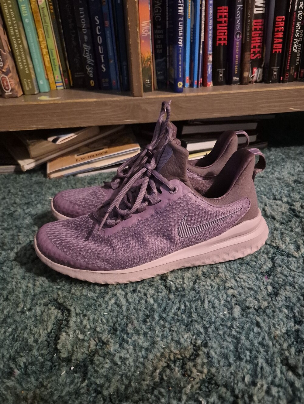 Nike Renew Rival Running Shoes Size 8 Violet Dust Purple